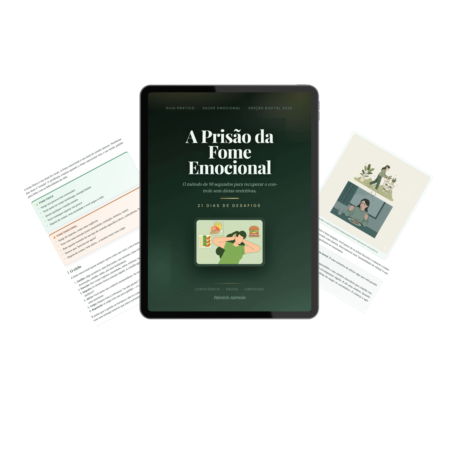 Capa do ebook A Prisão da Fome Emocional — 21 Dias de Desafios